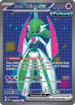 Iron Valiant ex #225 — Pokemon Paradox Rift