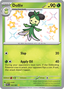 Dolliv #103 — Pokemon Paldean Fates