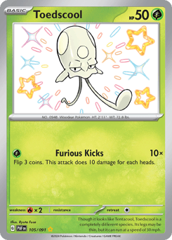 Toedscool #105 — Pokemon Paldean Fates