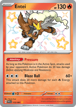 Entei #112 — Pokemon Paldean Fates