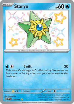 Staryu #118 — Pokemon Paldean Fates