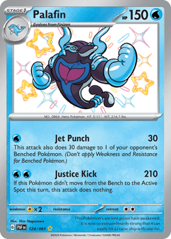 Palafin #124 — Pokemon Paldean Fates