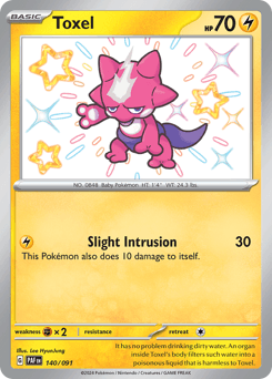 Toxel #140 — Pokemon Paldean Fates