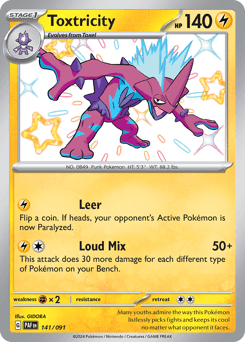 Toxtricity #141 — Pokemon Paldean Fates