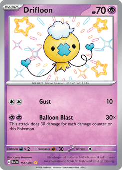 Drifloon #155 — Pokemon Paldean Fates