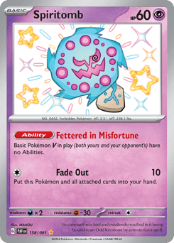 Spiritomb #158 — Pokemon Paldean Fates