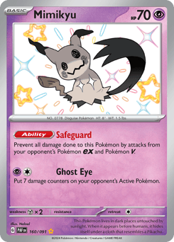 Mimikyu #160 — Pokemon Paldean Fates