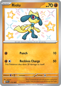 Riolu #173 — Pokemon Paldean Fates