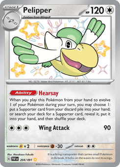 Pelipper #204 — Pokemon Paldean Fates