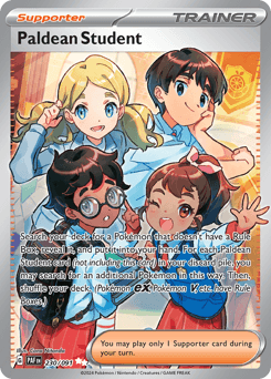 Paldean Student #230 — Pokemon Paldean Fates