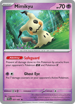 Mimikyu #37 — Pokemon Paldean Fates