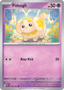 Fidough #38 — Pokemon Paldean Fates