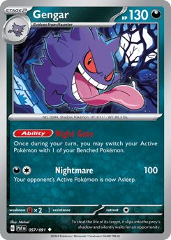 Gengar #57 — Pokemon Paldean Fates