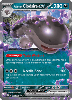 Paldean Clodsire ex #59 — Pokemon Paldean Fates