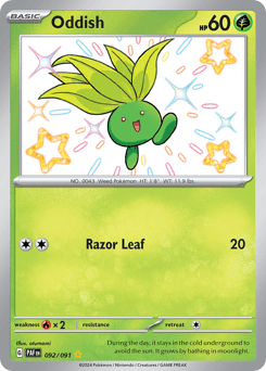 Oddish #92 — Pokemon Paldean Fates