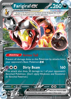 Farigiraf ex #108 — Pokemon Temporal Forces