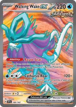 Walking Wake ex #189 — Pokemon Temporal Forces