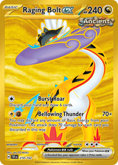 Raging Bolt ex #218 — Pokemon Temporal Forces