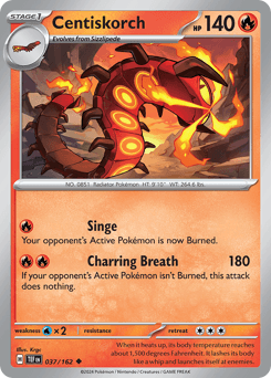 Centiskorch #37 — Pokemon Temporal Forces