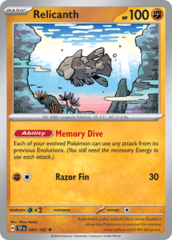 Relicanth #84 — Pokemon Temporal Forces