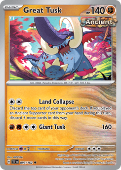 Great Tusk #97 — Pokemon Temporal Forces
