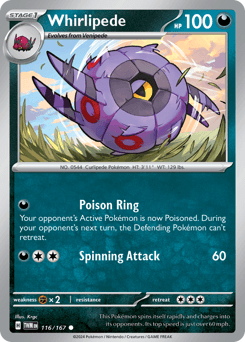 Whirlipede #116 — Pokemon Twilight Masquerade