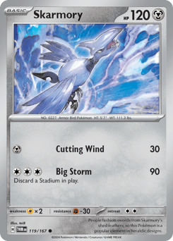 Skarmory #119 — Pokemon Twilight Masquerade