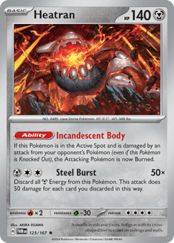 Heatran #123 — Pokemon Twilight Masquerade