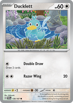 Ducklett #139 — Pokemon Twilight Masquerade