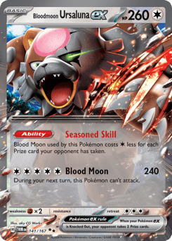 Bloodmoon Ursaluna ex #141 — Pokemon Twilight Masquerade