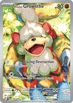 Hisuian Growlithe #181 — Pokemon Twilight Masquerade