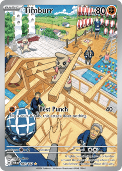 Timburr #183 — Pokemon Twilight Masquerade