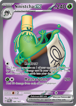 Sinistcha ex #189 — Pokemon Twilight Masquerade