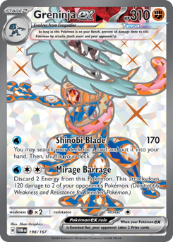 Greninja ex #198 — Pokemon Twilight Masquerade