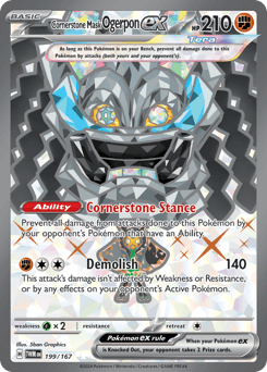 Cornerstone Mask Ogerpon ex #199 — Pokemon Twilight Masquerade
