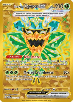 Teal Mask Ogerpon ex #221 — Pokemon Twilight Masquerade