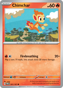 Chimchar #31 — Pokemon Twilight Masquerade