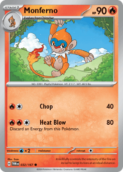 Monferno #32 — Pokemon Twilight Masquerade