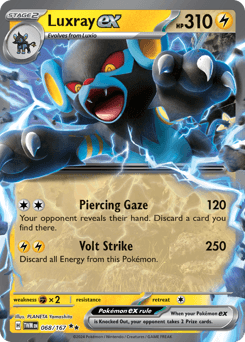 Luxray ex #68 — Pokemon Twilight Masquerade