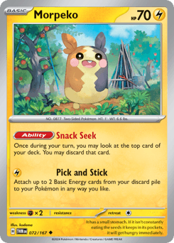 Morpeko #72 — Pokemon Twilight Masquerade