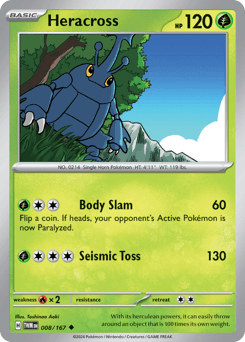Heracross #8 — Pokemon Twilight Masquerade