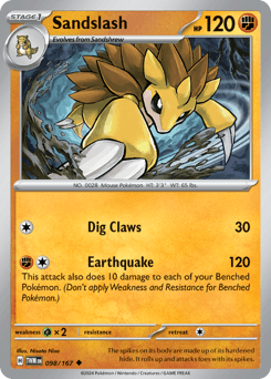 Sandslash #98 — Pokemon Twilight Masquerade