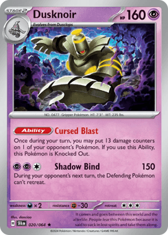 Dusknoir #20 — Pokemon Shrouded Fable