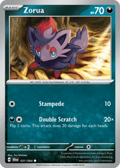 Zorua #31 — Pokemon Shrouded Fable