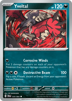 Yveltal #35 — Pokemon Shrouded Fable