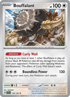 Bouffalant #119 — Pokemon Stellar Crown