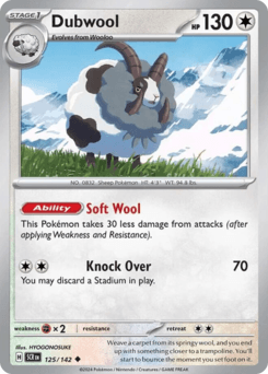 Dubwool #125 — Pokemon Stellar Crown