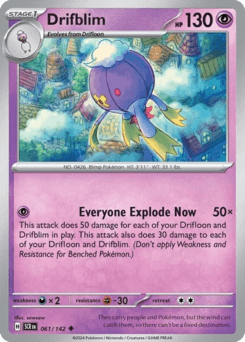 Drifblim #61 — Pokemon Stellar Crown