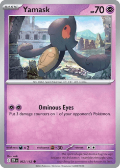 Yamask #62 — Pokemon Stellar Crown