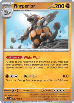Rhyperior #76 — Pokemon Stellar Crown